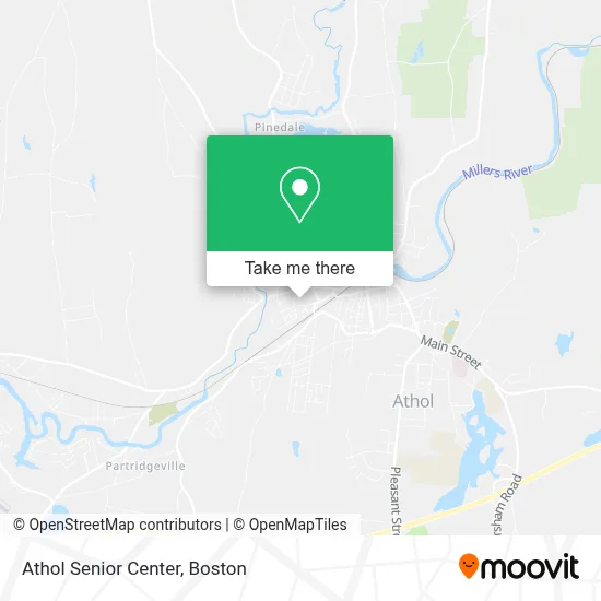 Athol Senior Center map