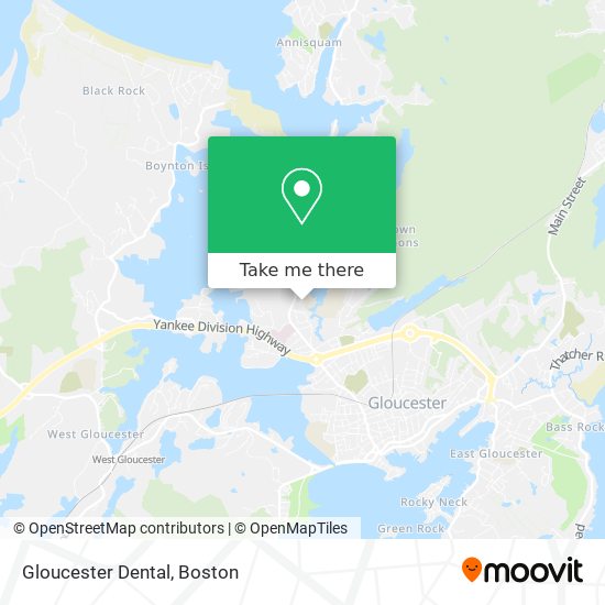 Mapa de Gloucester Dental