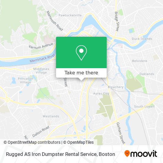 Mapa de Rugged AS Iron Dumpster Rental Service