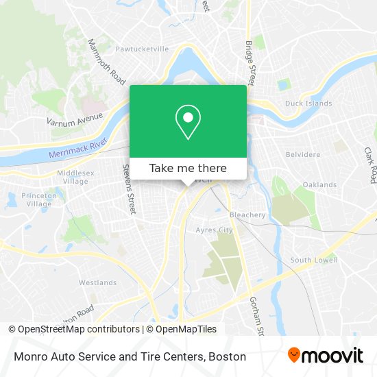 Monro Auto Service and Tire Centers map