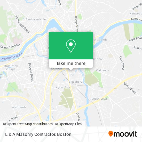 L & A Masonry Contractor map