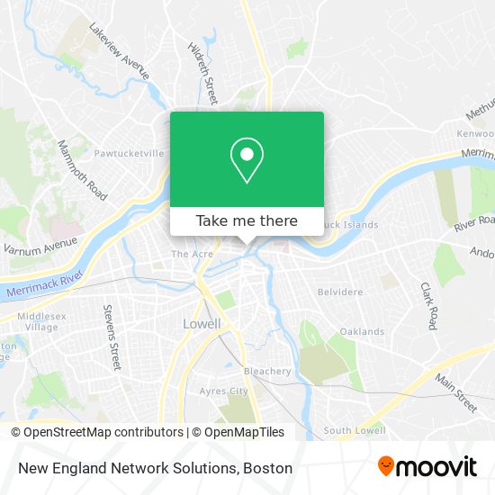 Mapa de New England Network Solutions
