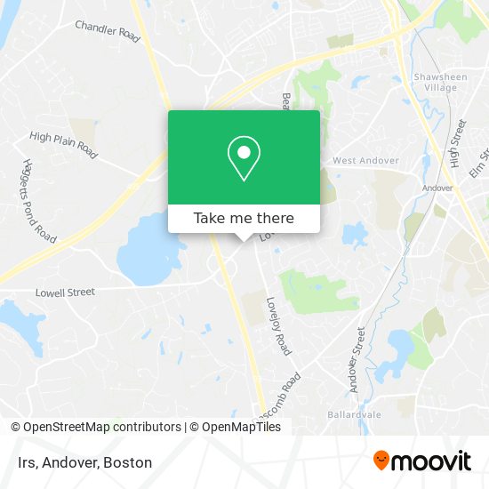 Irs, Andover map