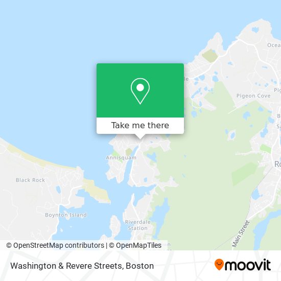 Washington & Revere Streets map