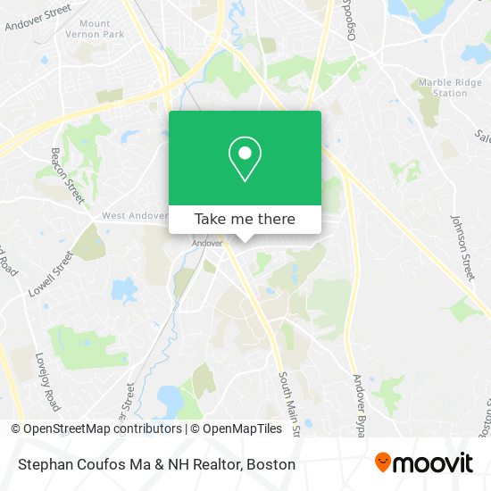 Stephan Coufos Ma & NH Realtor map