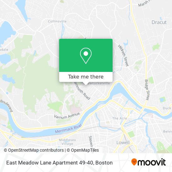 Mapa de East Meadow Lane Apartment 49-40