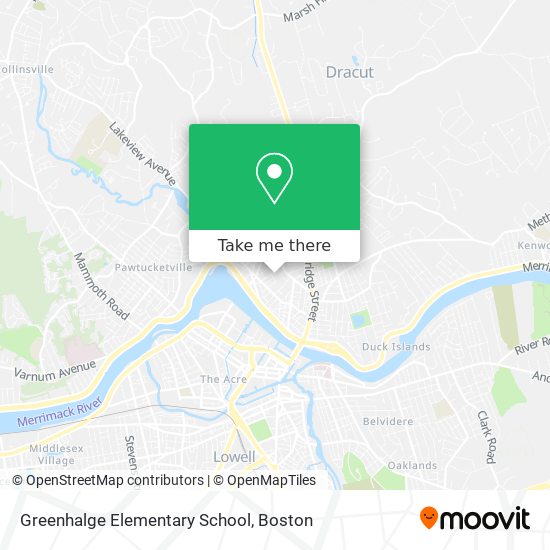 Mapa de Greenhalge Elementary School