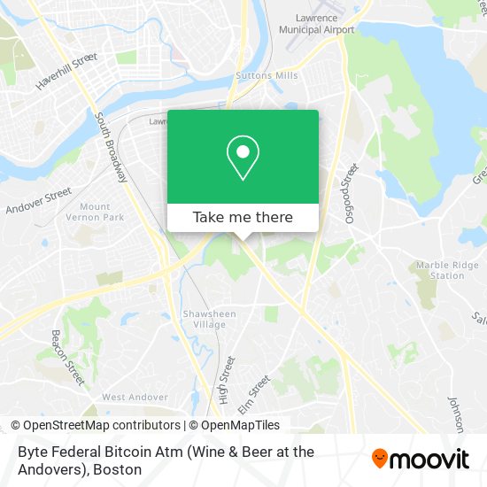 Byte Federal Bitcoin Atm (Wine & Beer at the Andovers) map