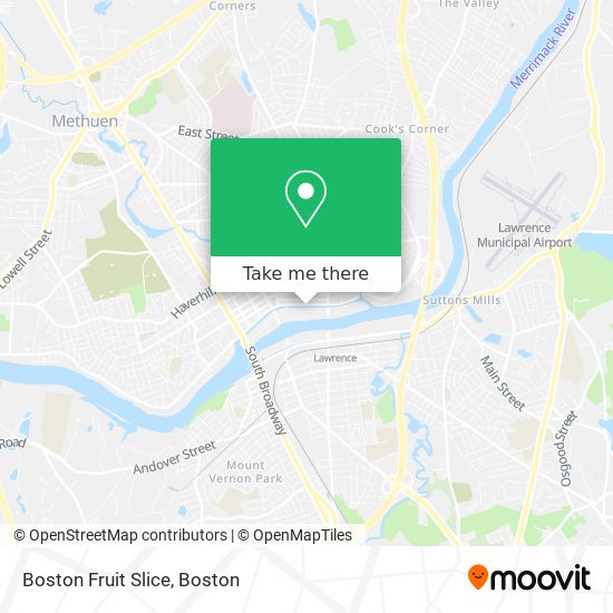 Mapa de Boston Fruit Slice