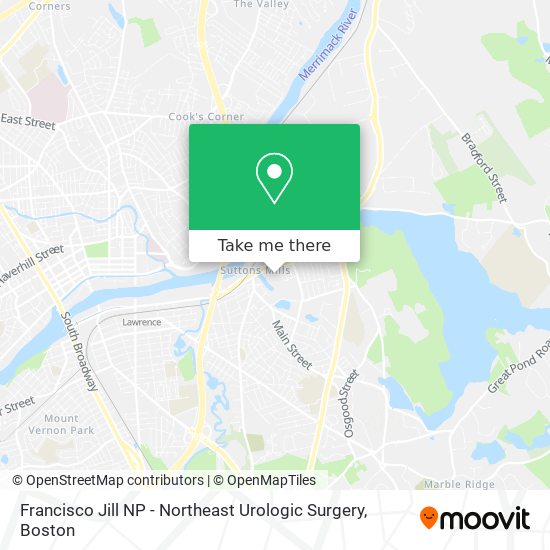 Mapa de Francisco Jill NP - Northeast Urologic Surgery