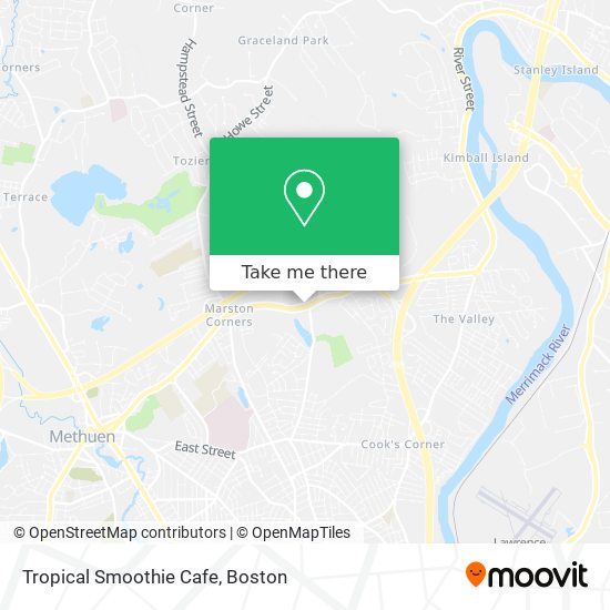 Tropical Smoothie Cafe map