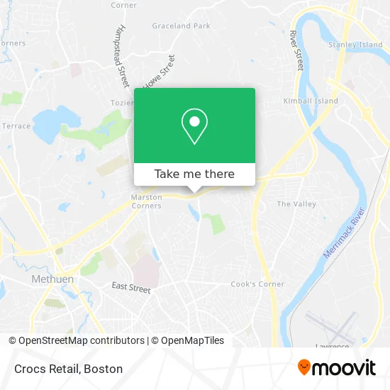 Crocs Retail map
