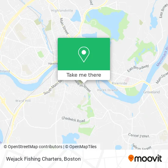 Wejack Fishing Charters map