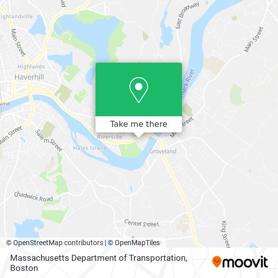 Massachusetts Department of Transportation map