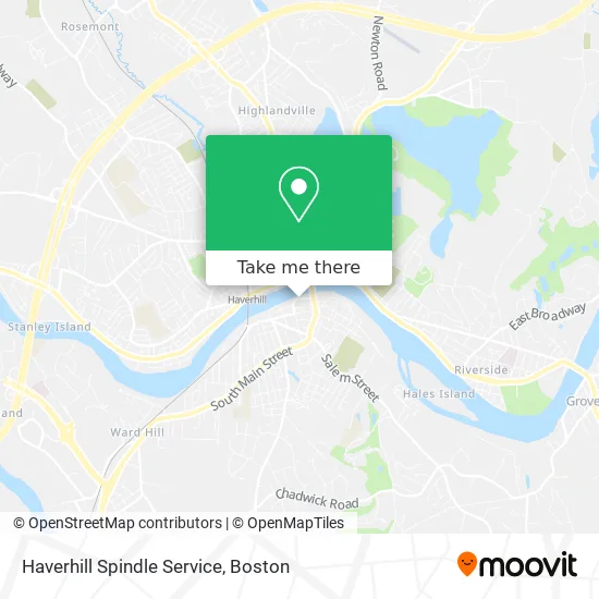 Haverhill Spindle Service map