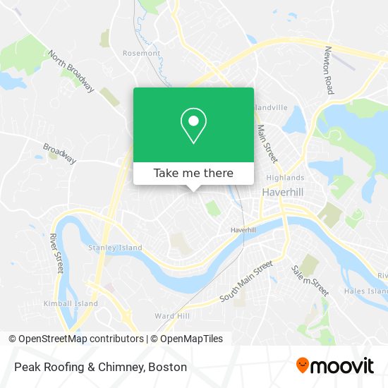 Mapa de Peak Roofing & Chimney