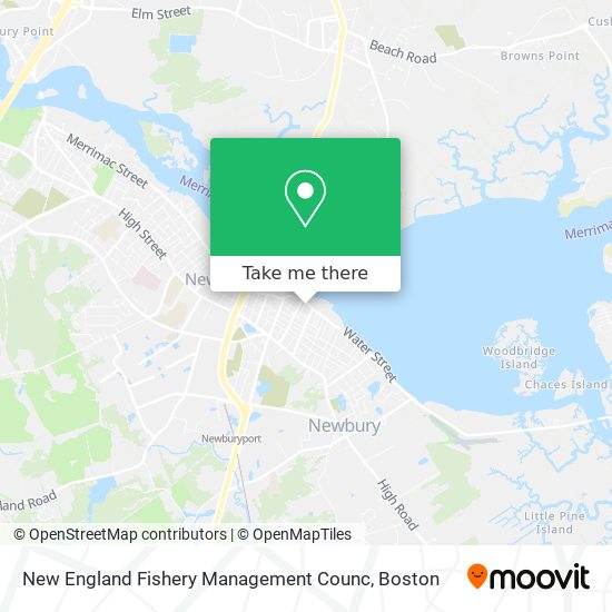 Mapa de New England Fishery Management Counc