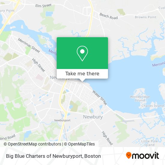 Big Blue Charters of Newburyport map