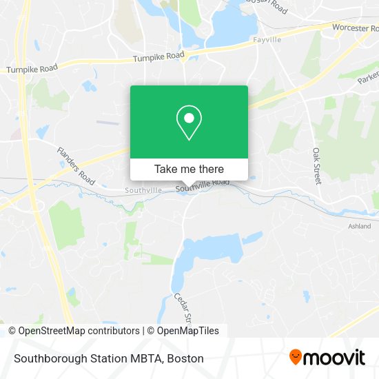 Mapa de Southborough Station MBTA