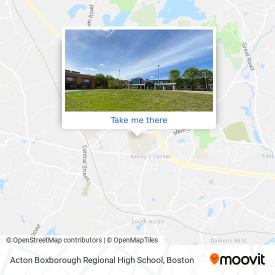 Mapa de Acton Boxborough Regional High School