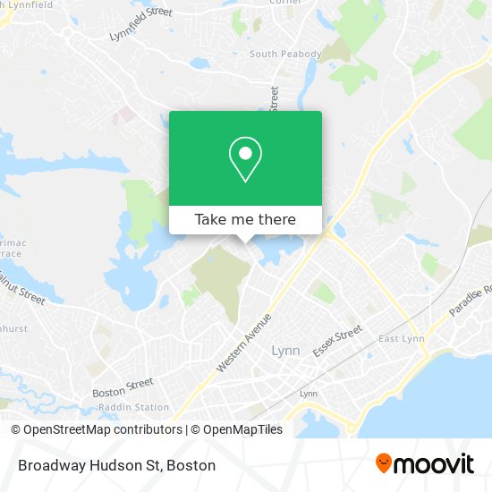Mapa de Broadway Hudson St