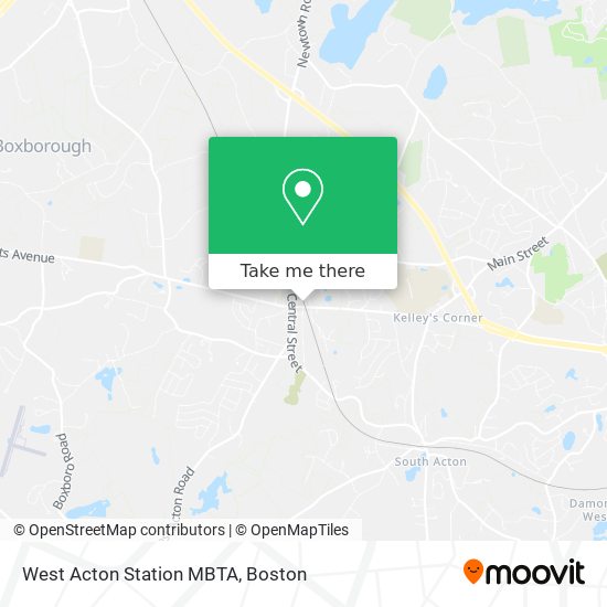 West Acton Station MBTA map