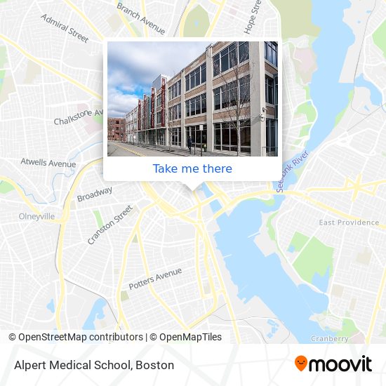 Mapa de Alpert Medical School