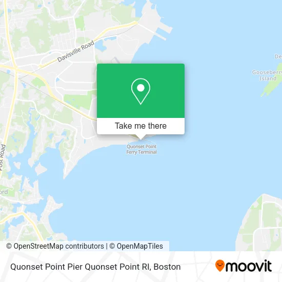 Quonset Point Pier Quonset Point RI map