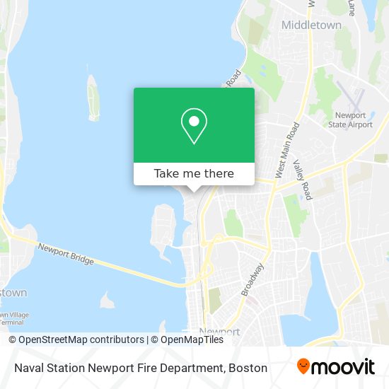 Naval Station Newport Fire Department map