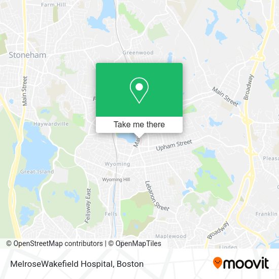 Mapa de MelroseWakefield Hospital