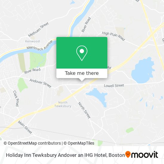 Holiday Inn Tewksbury Andover an IHG Hotel map