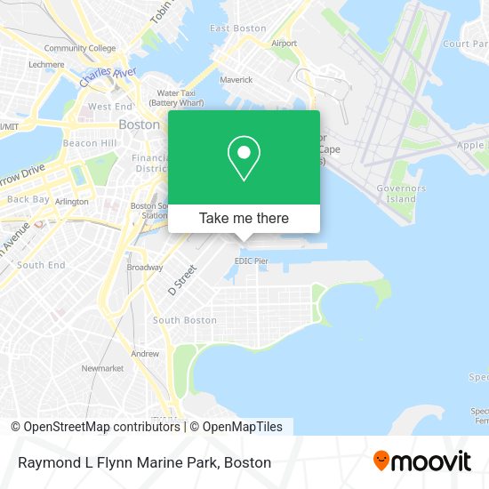 Raymond L Flynn Marine Park map