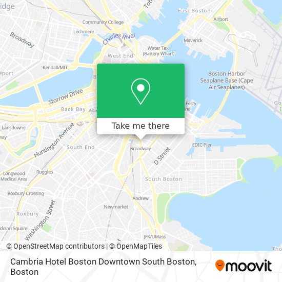 Mapa de Cambria Hotel Boston Downtown South Boston