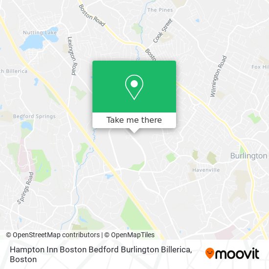 Mapa de Hampton Inn Boston Bedford Burlington Billerica