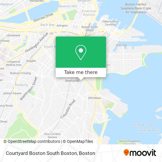 Mapa de Courtyard Boston South Boston