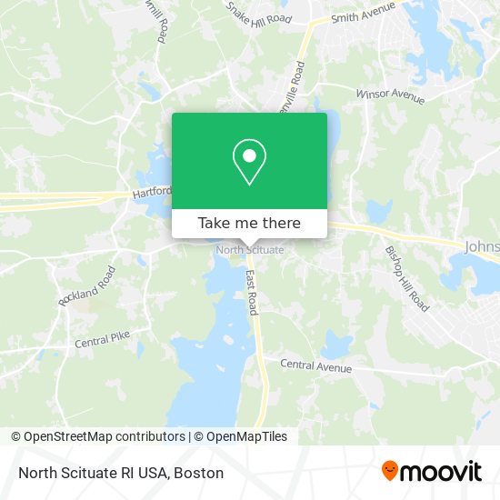 North Scituate RI USA map