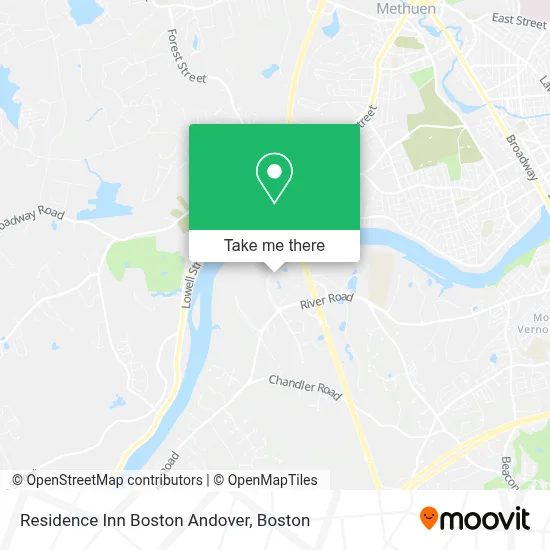 Residence Inn Boston Andover map