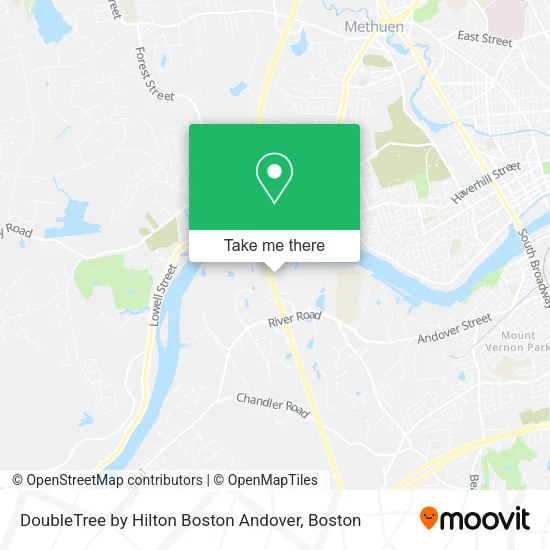DoubleTree by Hilton Boston Andover map
