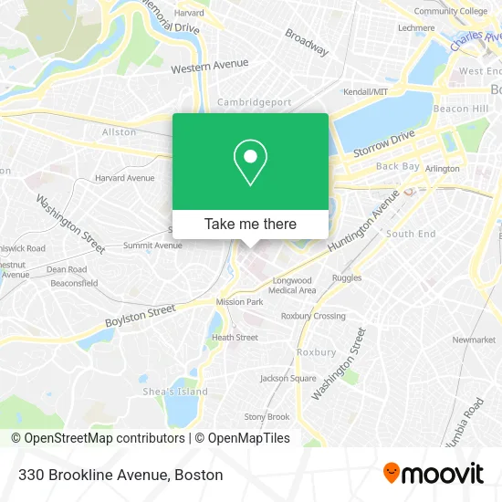 330 Brookline Avenue map
