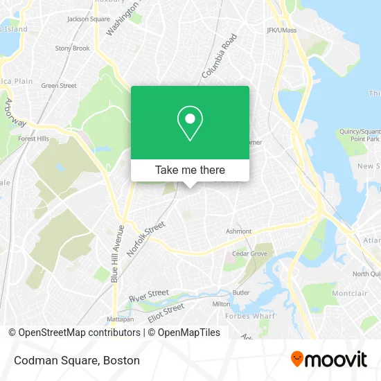 Codman Square map