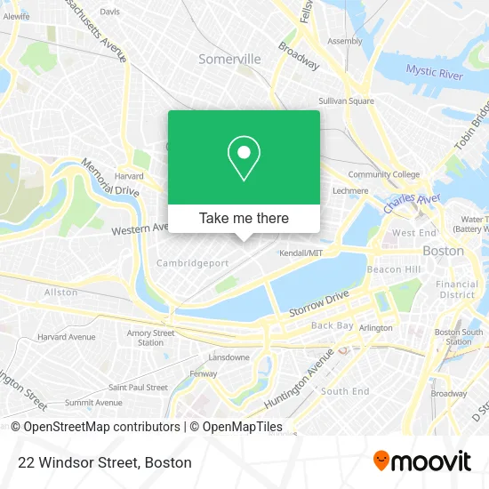Mapa de 22 Windsor Street
