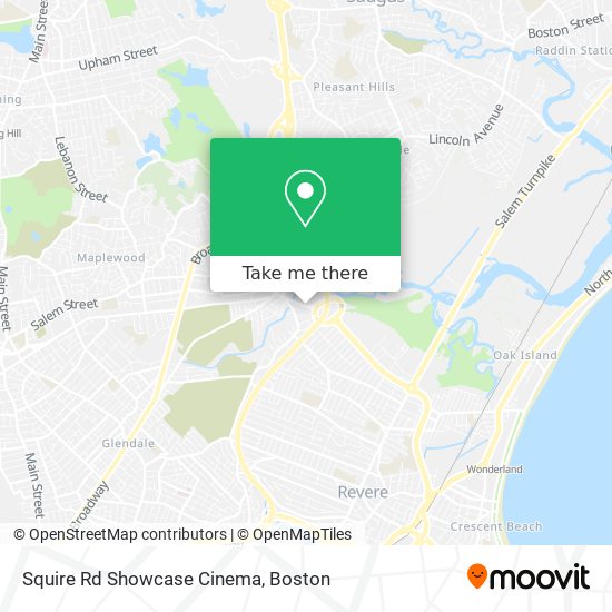 Squire Rd Showcase Cinema map