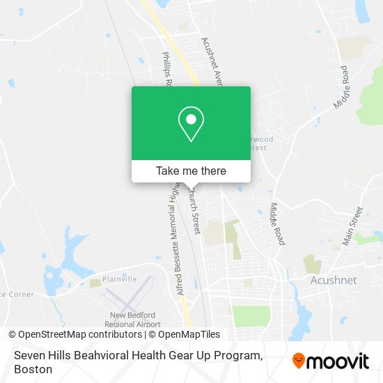 Seven Hills Beahvioral Health Gear Up Program map