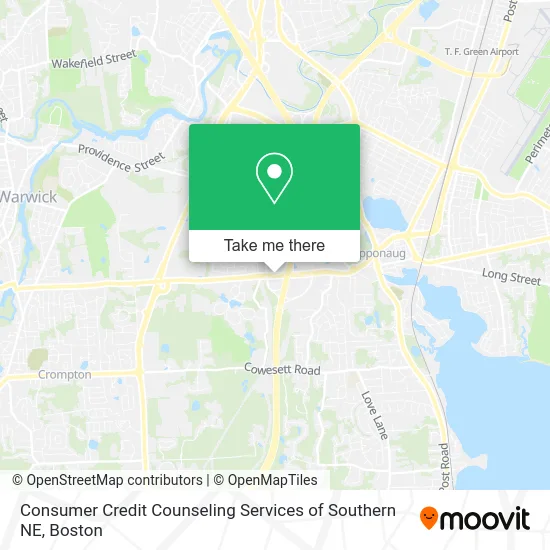 Consumer Credit Counseling Services of Southern NE map