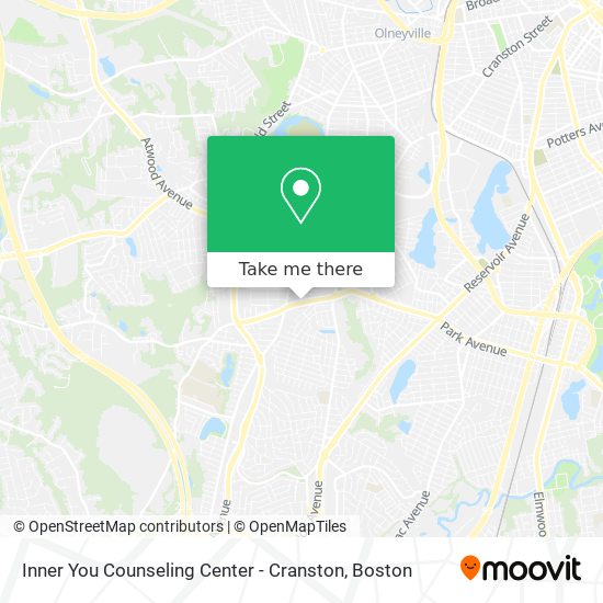 Inner You Counseling Center - Cranston map