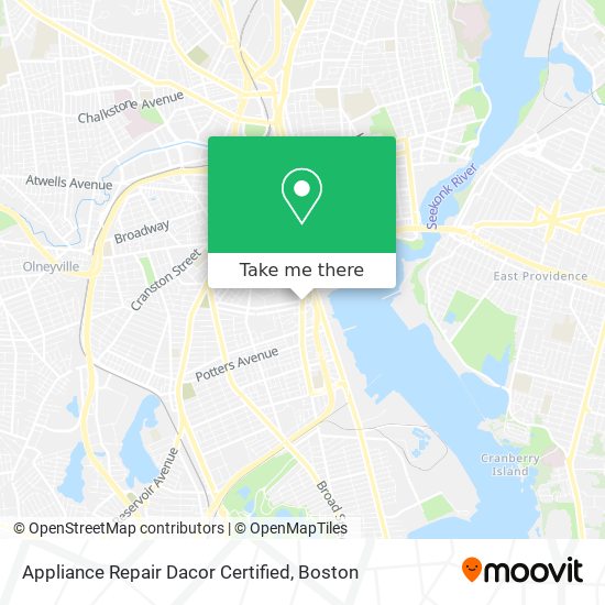 Appliance Repair Dacor Certified map