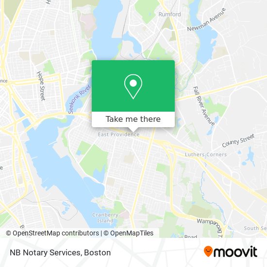 NB Notary Services map