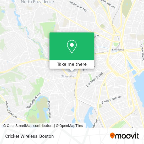 Mapa de Cricket Wireless