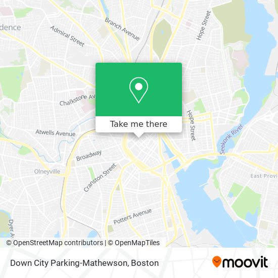 Mapa de Down City Parking-Mathewson