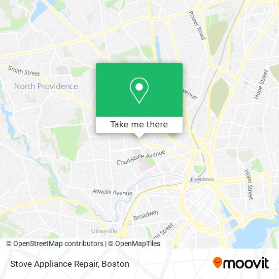 Mapa de Stove Appliance Repair